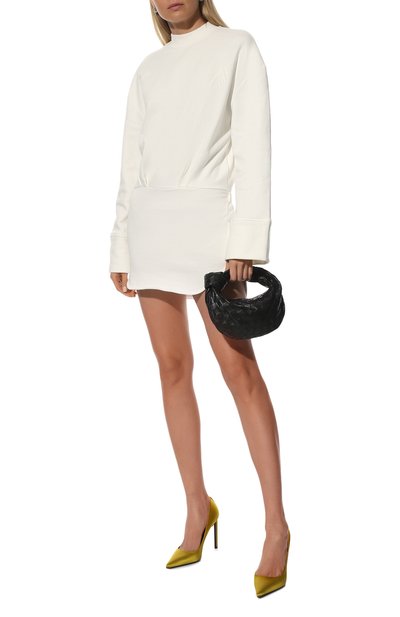 Хлопковое платье THE ATTICO белого цвета по цене 64350 руб., арт. 221WCA64/J023, фото 2 Хлопковое платье THE ATTICO, арт. 221WCA64/J023, фото 2