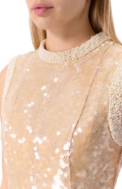 Платье с отделкой пайетками SELF-PORTRAIT, арт. RS25-114M-BG, фото 5