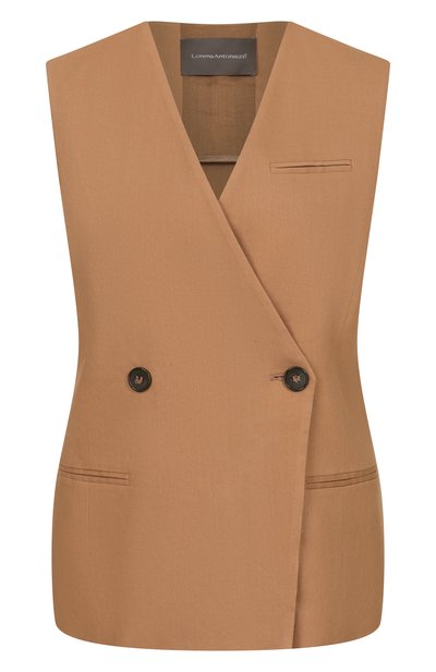 Женский жилет изо льна и вискозы LORENA ANTONIAZZI, арт. E2627GI03C/3347