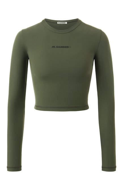 Женский бра-топ JIL SANDER хаки цвета, арт. J40SD0115/J20011 | Фото 1 (Материал сплава: Проставлено; Драгоценные камни: Проставлено; Длина Ж (юбки, платья, шорты): Мини)