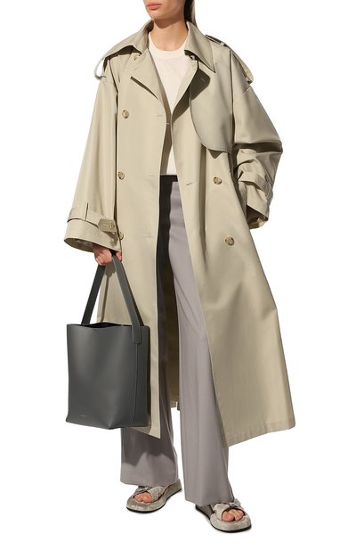 Двубортный тренч  LESYANEBO, арт. FW22/H-465/LT, фото 2