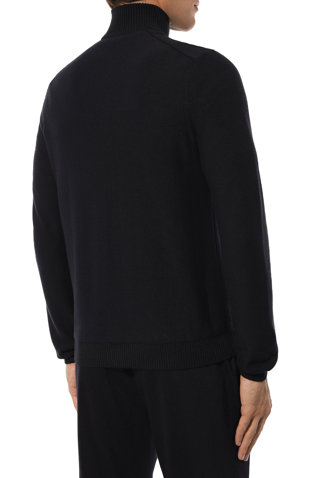 Джемпер из шерсти и хлопка BOGNER темно-синего цвета по цене 39500 руб., арт. 88482807, фото 4 Джемпер из шерсти и хлопка BOGNER, арт. 88482807, фото 4