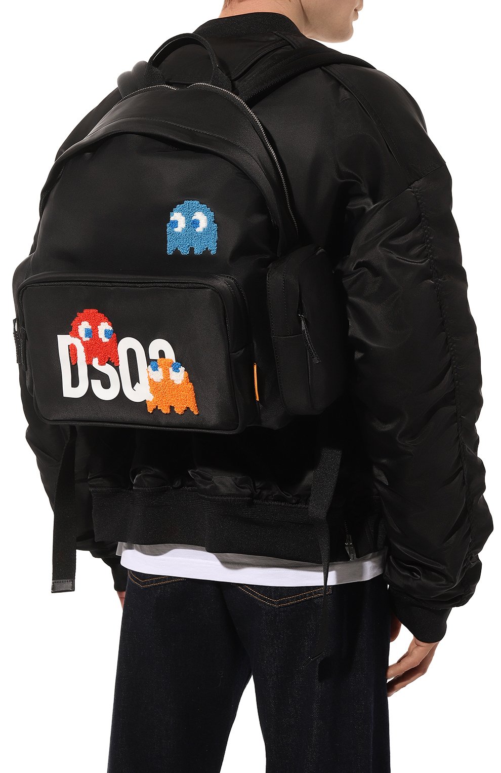 Текстильный рюкзак dsquared2 x pac-man™ DSQUARED2 черного цвета по цене 65950 руб., арт. BPM0106/11700001, фото 2 Текстильный рюкзак dsquared2 x pac-man™ DSQUARED2, арт. BPM0106/11700001, фото 2