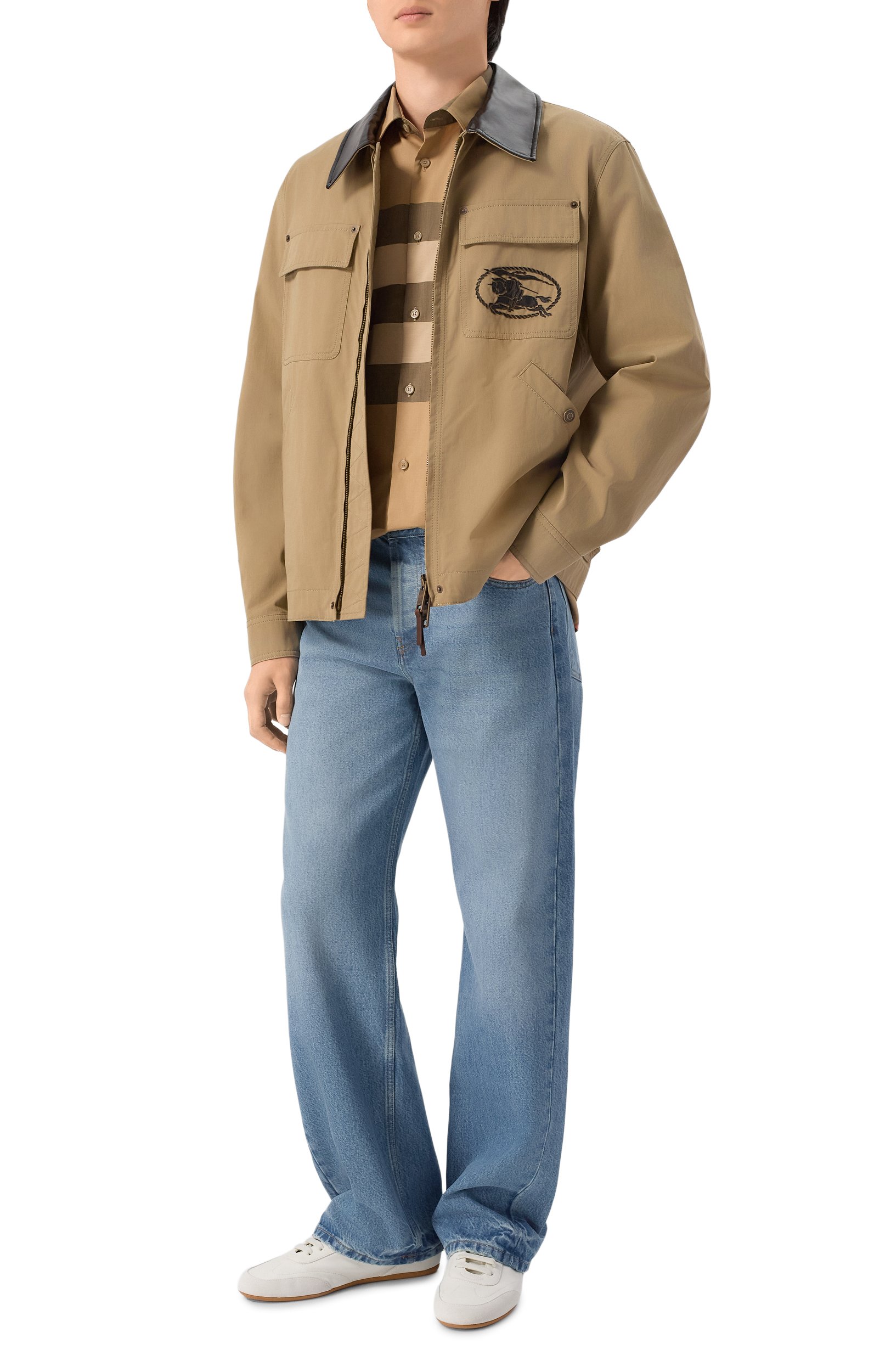 Хлопковая рубашка BURBERRY, арт. 8071445, фото 2