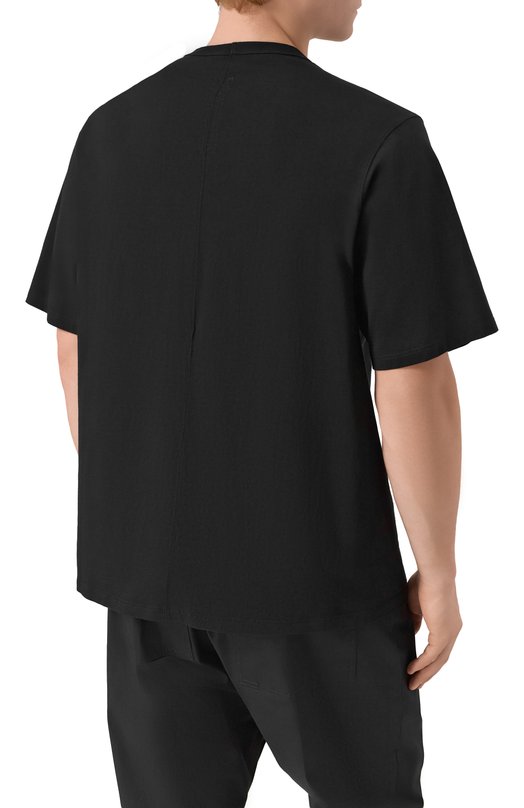 Хлопковая футболка Rick Owens RU02E1232/JA Чёрный  RU02E1232/JA Фото 4