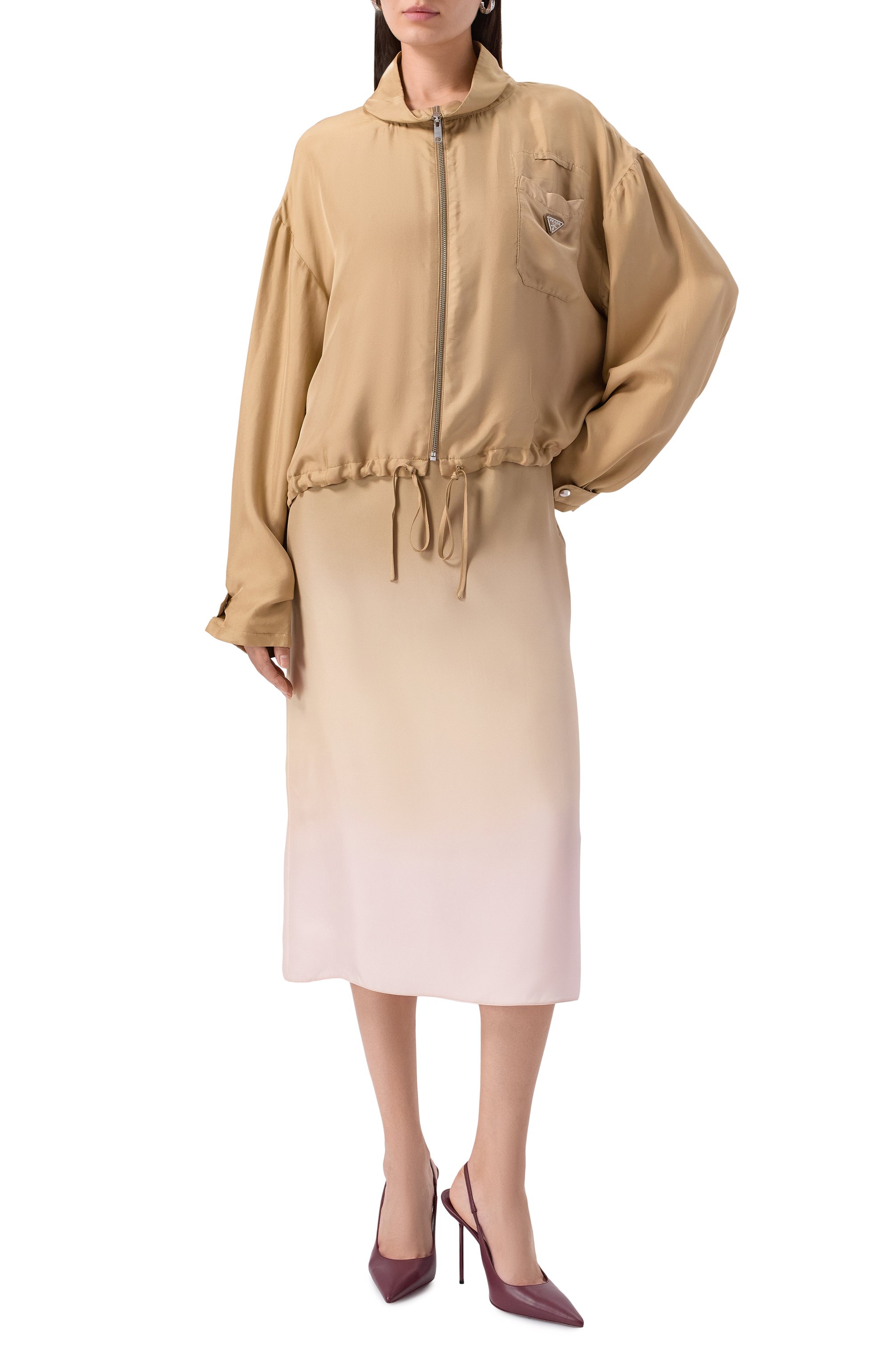 Шелковая куртка PRADA, арт. P5380Q/14PE, фото 2