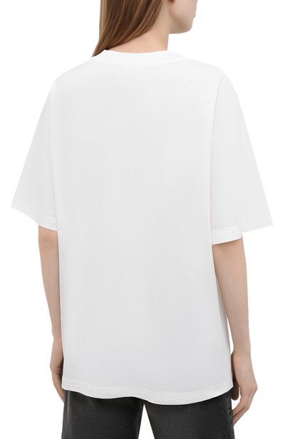 Хлопковая футболка MAISON MARGIELA белого цвета по цене 38850 руб., арт. S29GC0296/S23935, фото 4 Хлопковая футболка MAISON MARGIELA, арт. S29GC0296/S23935, фото 4