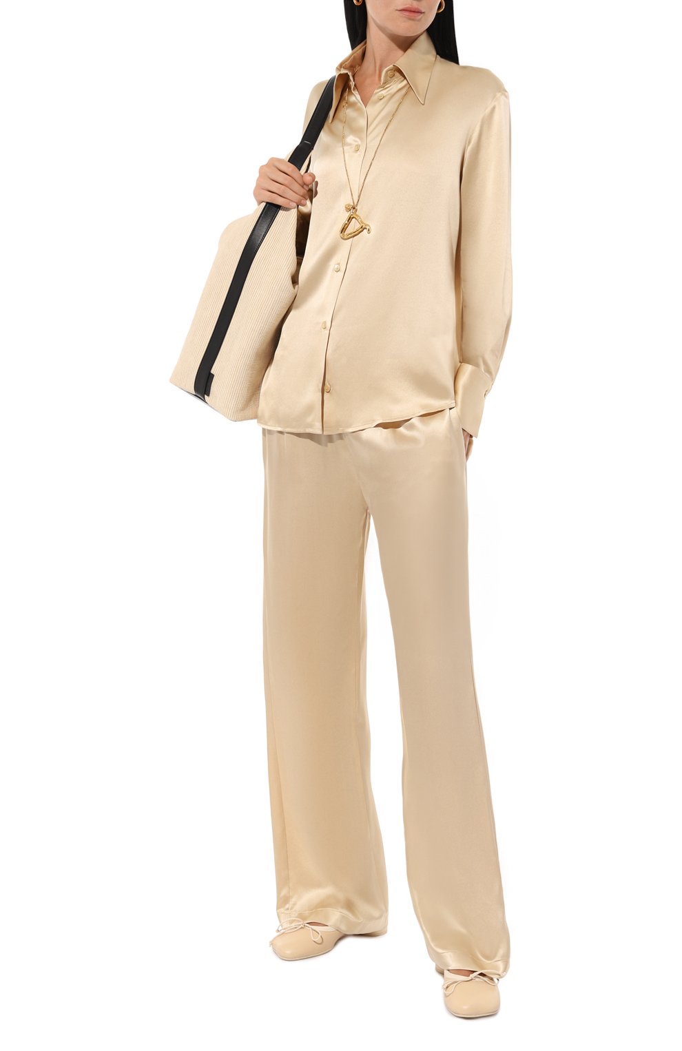 Шелковые брюки ERIKA CAVALLINI, арт. P4WS02, фото 2