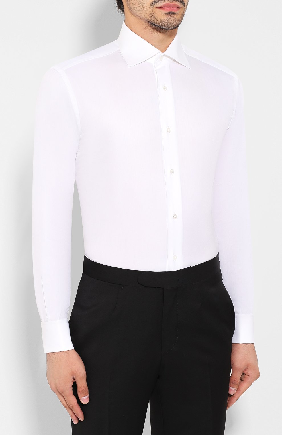 Хлопковая сорочка BRIONI белого цвета по цене 56250 руб., арт. RCL9/PZ065, фото 3 Хлопковая сорочка BRIONI, арт. RCL9/PZ065, фото 3
