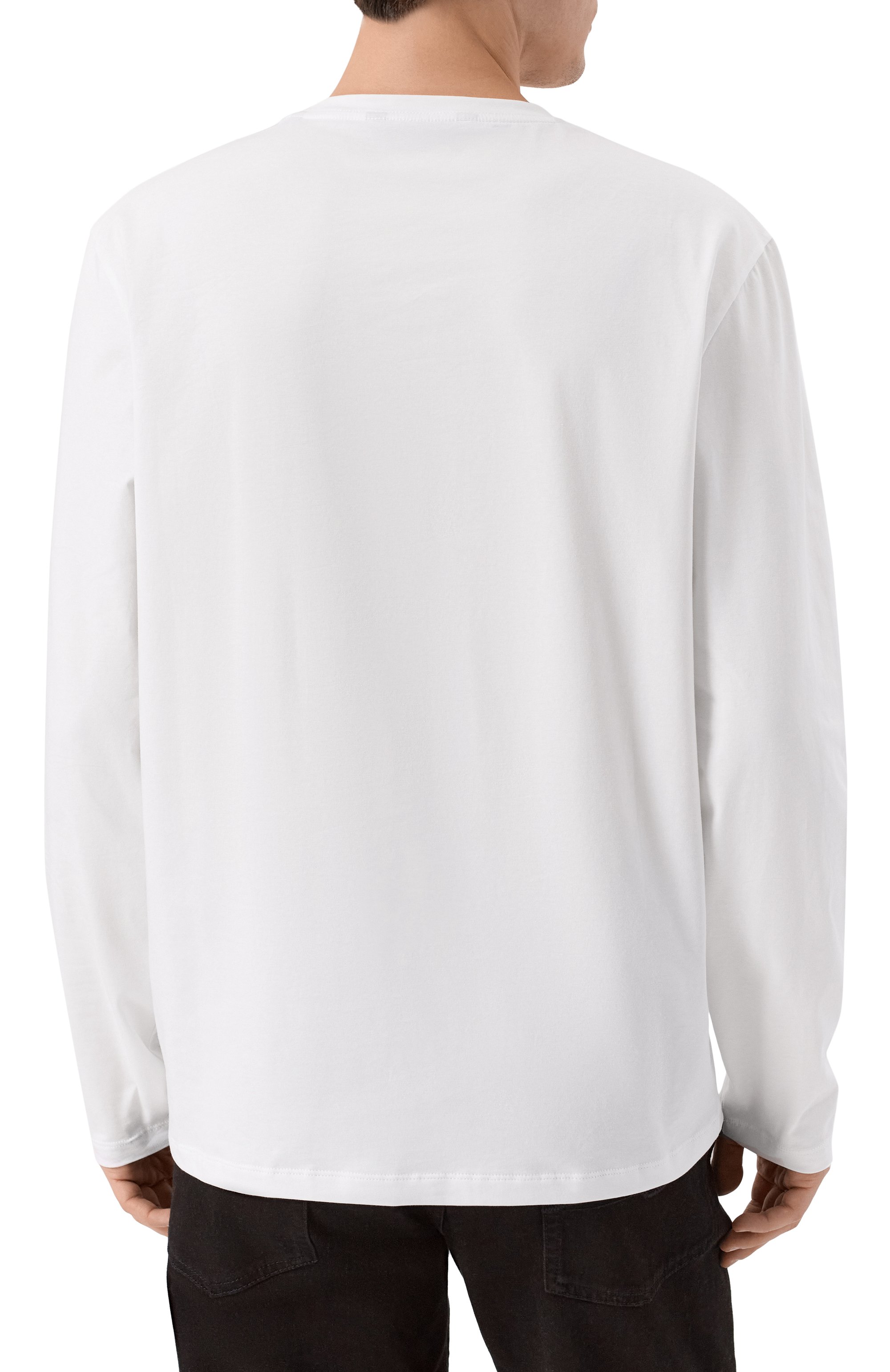 Хлопковый лонгслив 7 FOR ALL MANKIND, арт. 7MLS1237-WHT, фото 4