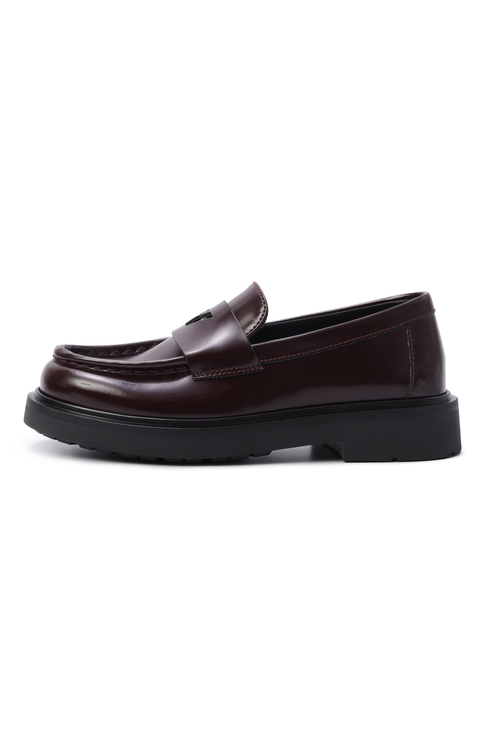 Лоферы EMPORIO ARMANI бордового цвета по цене 42950 руб., арт. EB001676/AF28380, фото 2 Лоферы EMPORIO ARMANI, арт. EB001676/AF28380, фото 2
