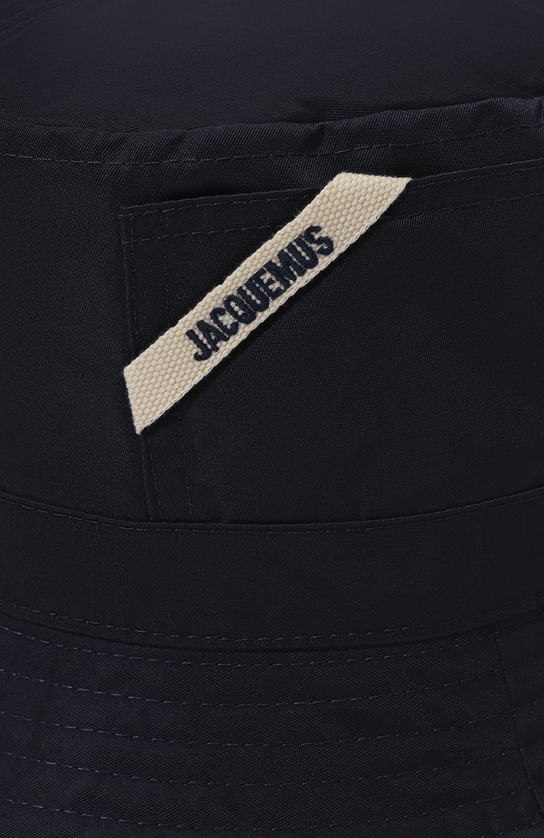 Женская панама JACQUEMUS темно-синего цвета, арт. 23H236AC5873138 | Фото 4 (Нос: Не проставлено; Материал: Синтетический материал, Текстиль)