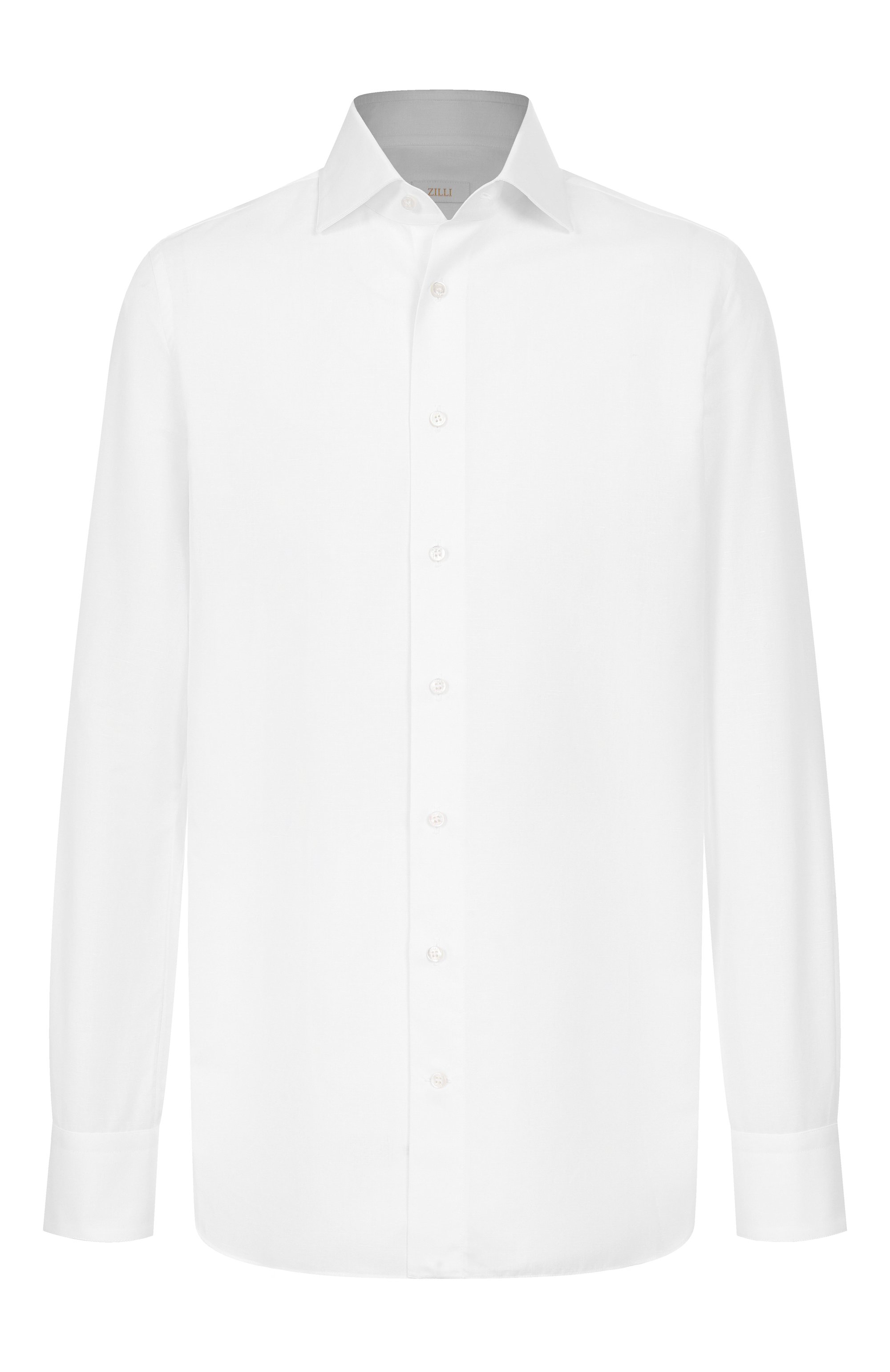 Сорочка из хлопка и льна ZILLI, арт. F0RC01M010204270U, фото 1