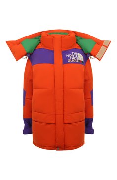 Женский пуховик the north face x gucci GUCCI красного цвета, арт. 663921 XKQSL | Фото 1 (Рукава: Длинные; Длина (верхняя одежда): До середины бедра; Материал внешний: Синтетический материал; Кросс-КТ: Пуховик; Материал сплава: Проставлено; Стили: Спорт-шик; Драгоценные камни: Проставлено; Материал утеплителя: Пух и перо)