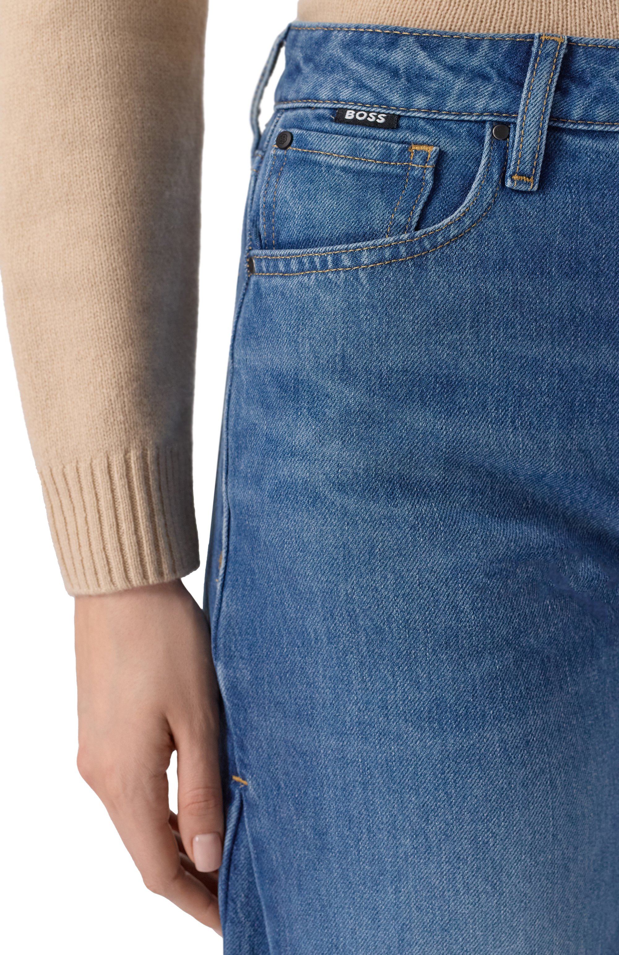 Джинсы BOSS синего цвета по цене 27500 руб., арт. 50542511, фото 5 Джинсы BOSS, арт. 50542511, фото 5