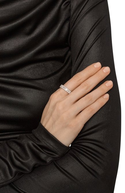 Женское кольцо matrix SWAROVSKI серебряного цвета, арт. 5693409 | Фото 2 (Материал сплава: Проставлено; Материал: Кристаллы, Металл; Нос: Не проставлено)