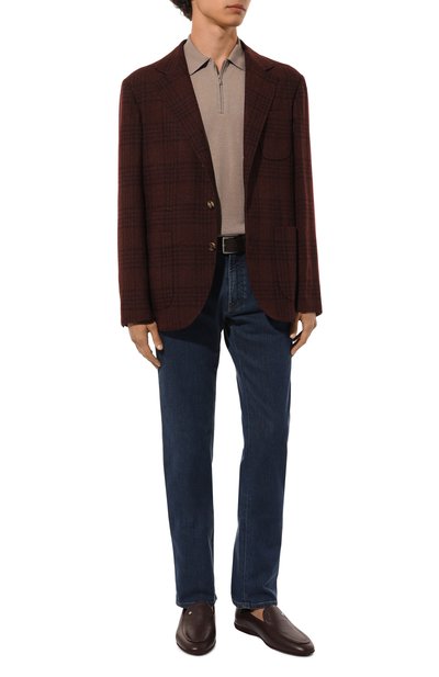 Пиджак из шерсти и шелка BRUNELLO CUCINELLI бордового цвета по цене 543000 руб., арт. MY4377BND, фото 3 Пиджак из шерсти и шелка BRUNELLO CUCINELLI, арт. MY4377BND, фото 3