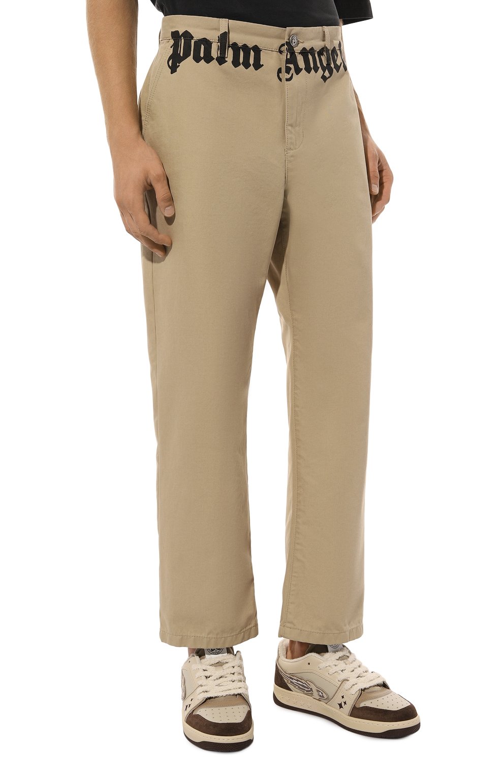 Хлопковые брюки PALM ANGELS, арт. PMCG005F24FAB001, фото 3