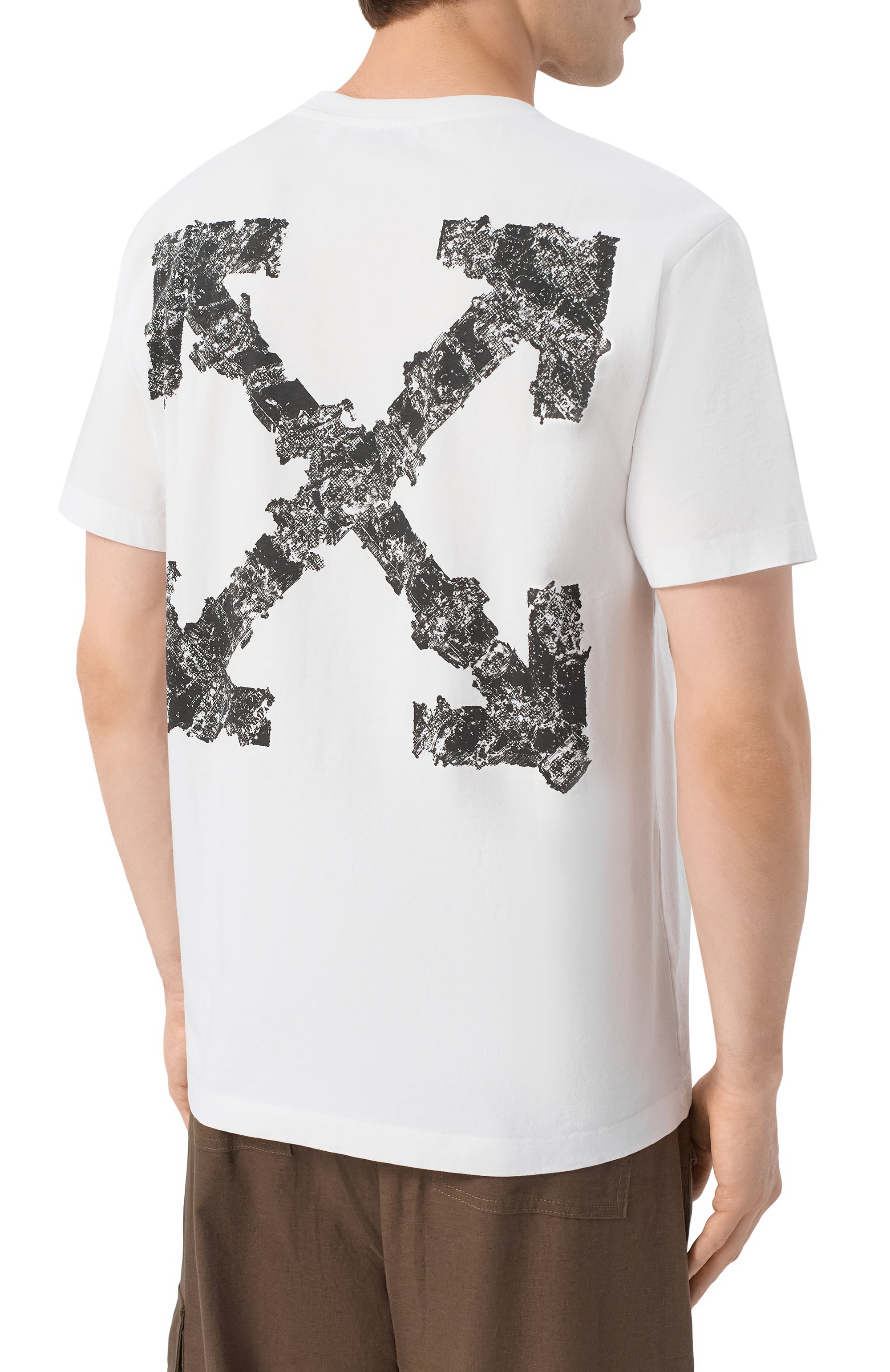 Хлопковая футболка OFF-WHITE, арт. 0MAA027S26JER007, фото 4