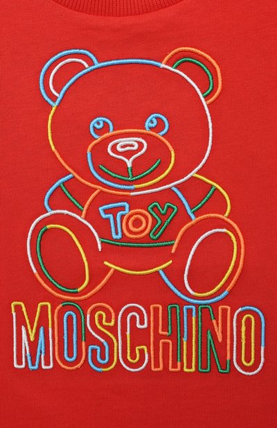 Хлопковая футболка MOSCHINO, арт. HUM03F/LAA17/4A-8A, фото 3