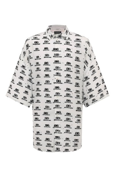 Мужская рубашка из вискозы BALENCIAGA, арт. 725382/TNL88