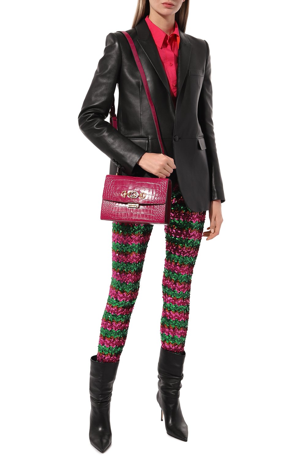 Сумка zumi small из кожи аллигатора GUCCI, арт. 576388 EV40X, фото 7