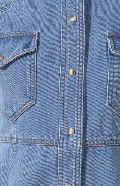 Джинсовое платье NANUSHKA синего цвета по цене 39900 руб., арт. VILMA_90`S BLUE_DENIM, фото 5 Джинсовое платье NANUSHKA, арт. VILMA_90`S BLUE_DENIM, фото 5