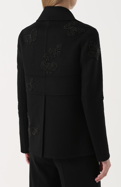 Жакет прямого кроя с вышивкой в виде бабочек VALENTINO, арт. NB2CJ0H5/15E, фото 4