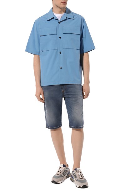 Комбинированные кроссовки PREMIATA синего цвета по цене 32100 руб., арт. MICK/VAR 6611, фото 2 Комбинированные кроссовки PREMIATA, арт. MICK/VAR 6611, фото 2