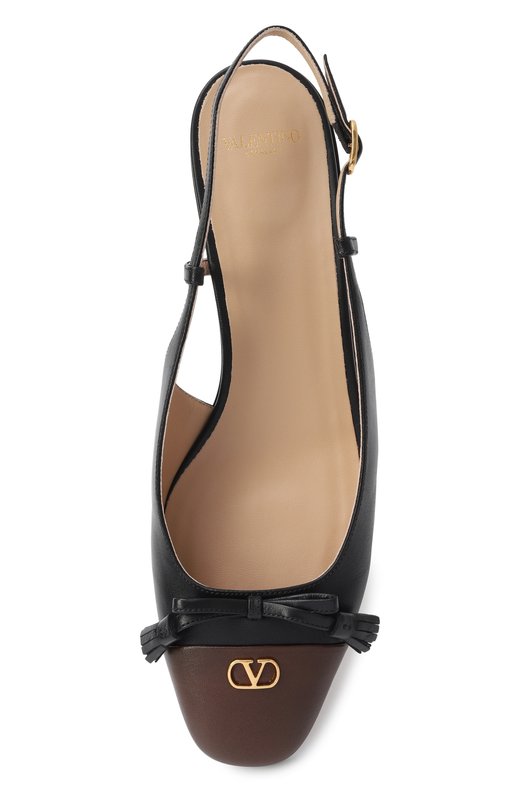 Кожаные балетки Valet Du Roi Valentino 6W0S0MH0/DDT Чёрный  6W0S0MH0/DDT Фото 6