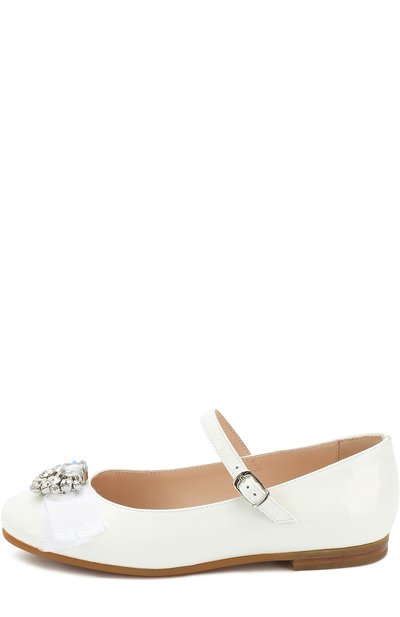 Лаковые туфли с бантом и кристаллами IL GUFO, арт. G362/PATENT/31-34, фото 2