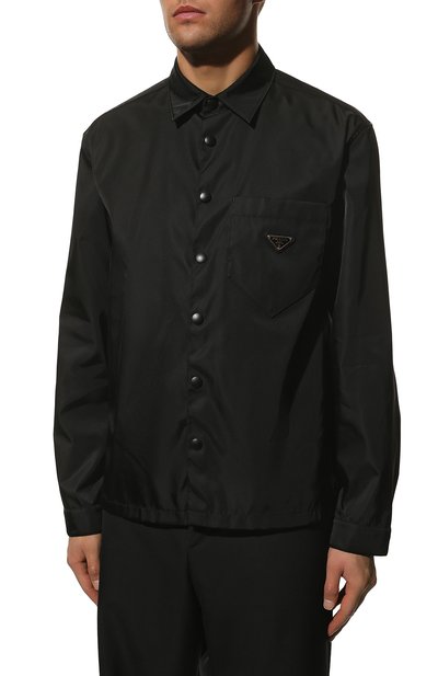 Рубашка PRADA черного цвета по цене 125000 руб., арт. SC514-1WQ8-F0002-202, фото 3 Рубашка PRADA, арт. SC514-1WQ8-F0002-202, фото 3