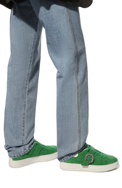 Замшевые кеды osaka JIMMY CHOO, арт. OSAKA LACE UP VCY, фото 3