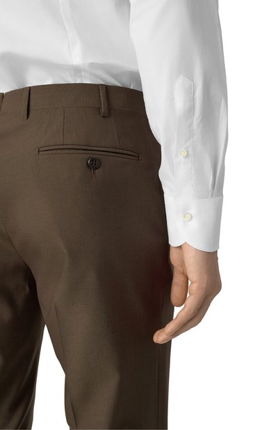 Хлопковая сорочка CANALI белого цвета по цене 33600 руб., арт. CCLX098/GA03456, фото 5 Хлопковая сорочка CANALI, арт. CCLX098/GA03456, фото 5