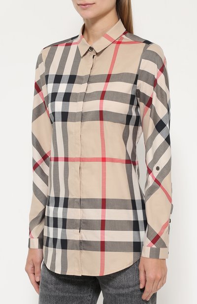 Хлопковая рубашка BURBERRY, арт. 3918091, фото 3