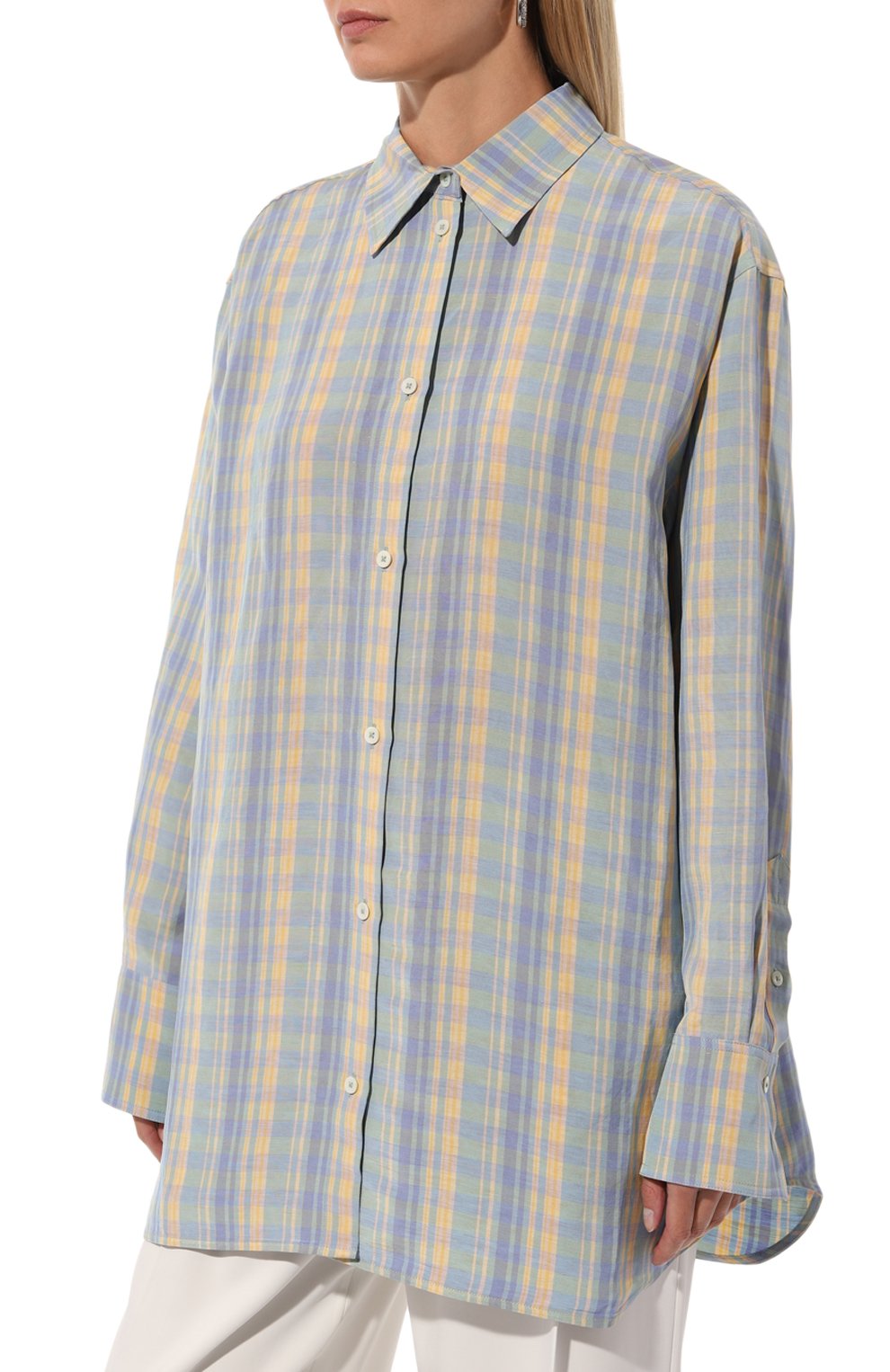 Рубашка из вискозы и льна TOTEME, арт. 243-WRT1415-FB0201, фото 3