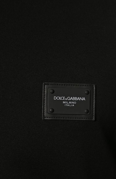Хлопковое худи DOLCE & GABBANA черного цвета по цене 77750 руб., арт. G90V2T/FU7DU, фото 5 Хлопковое худи DOLCE & GABBANA, арт. G90V2T/FU7DU, фото 5