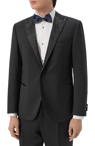 Шерстяной смокинг с отделкой стразами CORNELIANI, арт. 276T46/2798150, фото 3