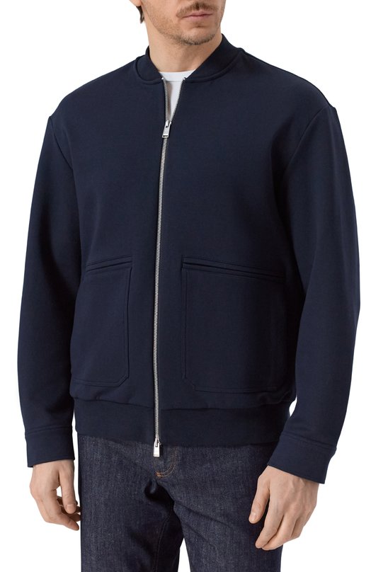 Хлопковая толстовка BOSS 50554232 Синий  50554232 Фото 3