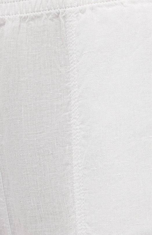 Льняные брюки Giorgio Armani 0WHPP0EK/T022F Белый  0WHPP0EK/T022F Фото 6