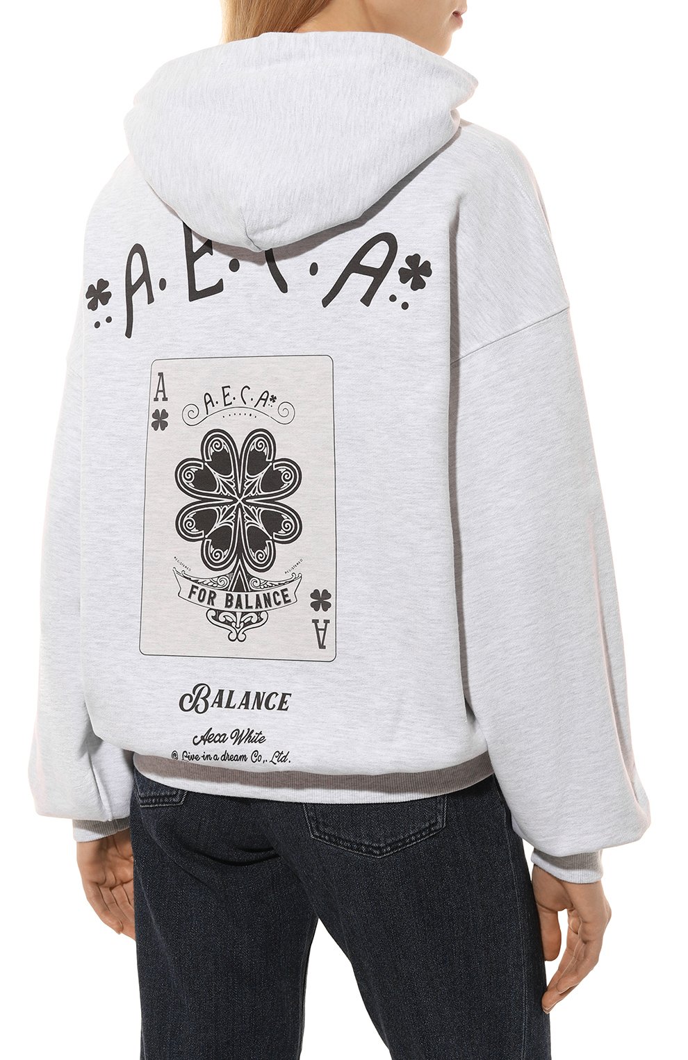 Хлопковое худи AECA WHITE, арт. FWCMFWBDTSPSO001C0, фото 4