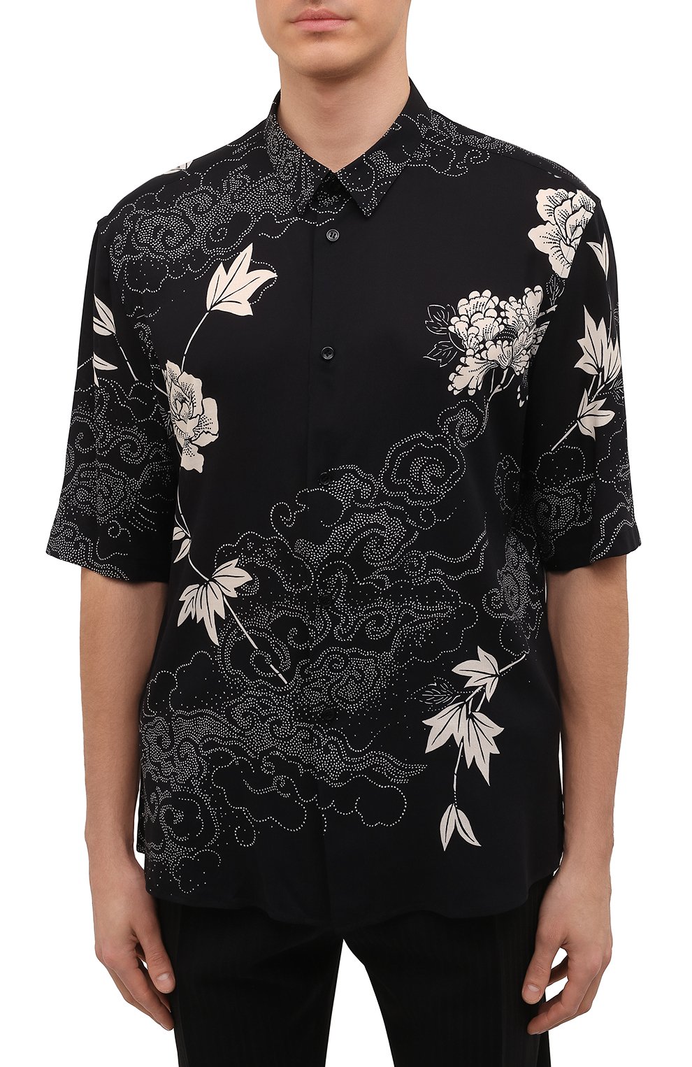 Рубашка из вискозы SAINT LAURENT, арт. 686551/Y2E95, фото 3