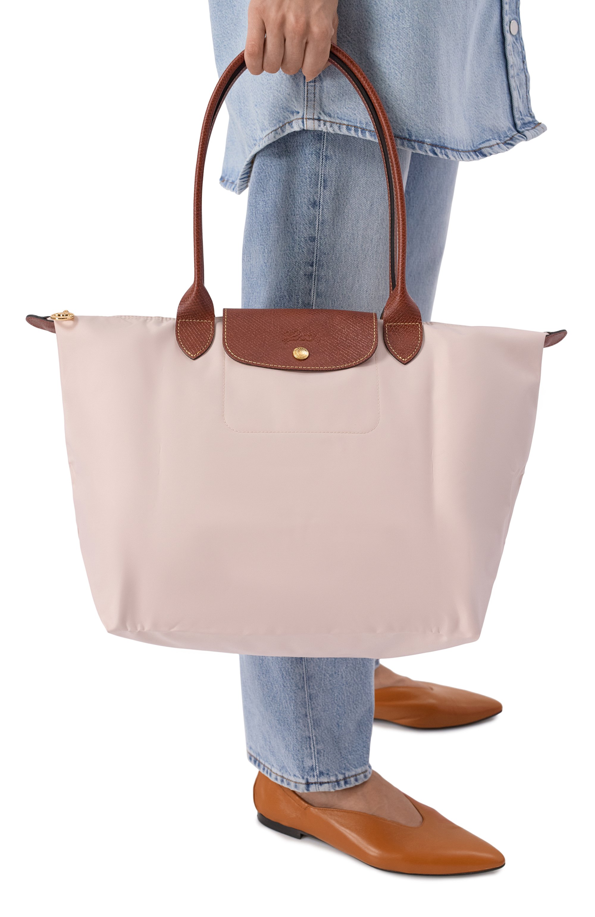 Сумка le pliage original large LONGCHAMP кремового цвета по цене 21950 руб., арт. L1899089/089, фото 2 Сумка le pliage original large LONGCHAMP, арт. L1899089/089, фото 2