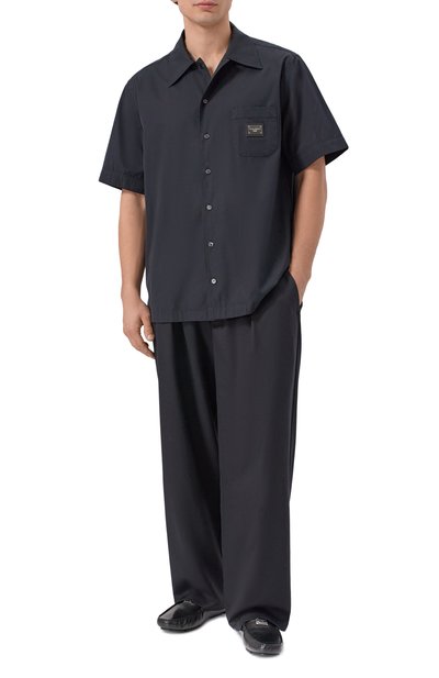 Мужские кожаные мокасины dg driver DOLCE & GABBANA, арт. A50596/A0065