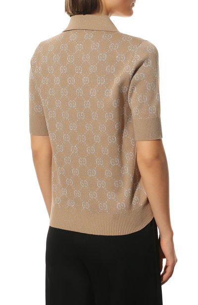 Хлопковое поло GUCCI, арт. 678435/XKB54, фото 4