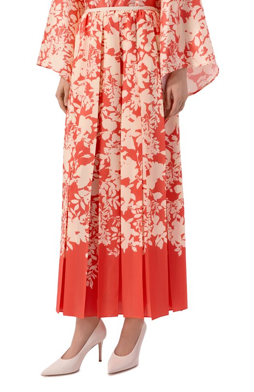 Плиссированная юбка Agnona TG1112E/S6019E Красный  TG1112E/S6019E Фото 3