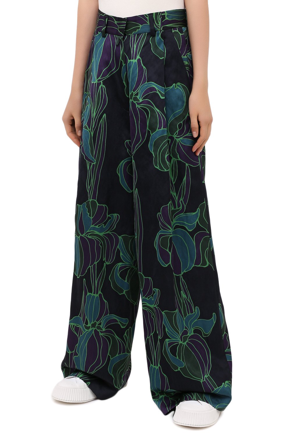 Брюки из хлопка и вискозы DRIES VAN NOTEN, арт. 202-30940-1353, фото 4