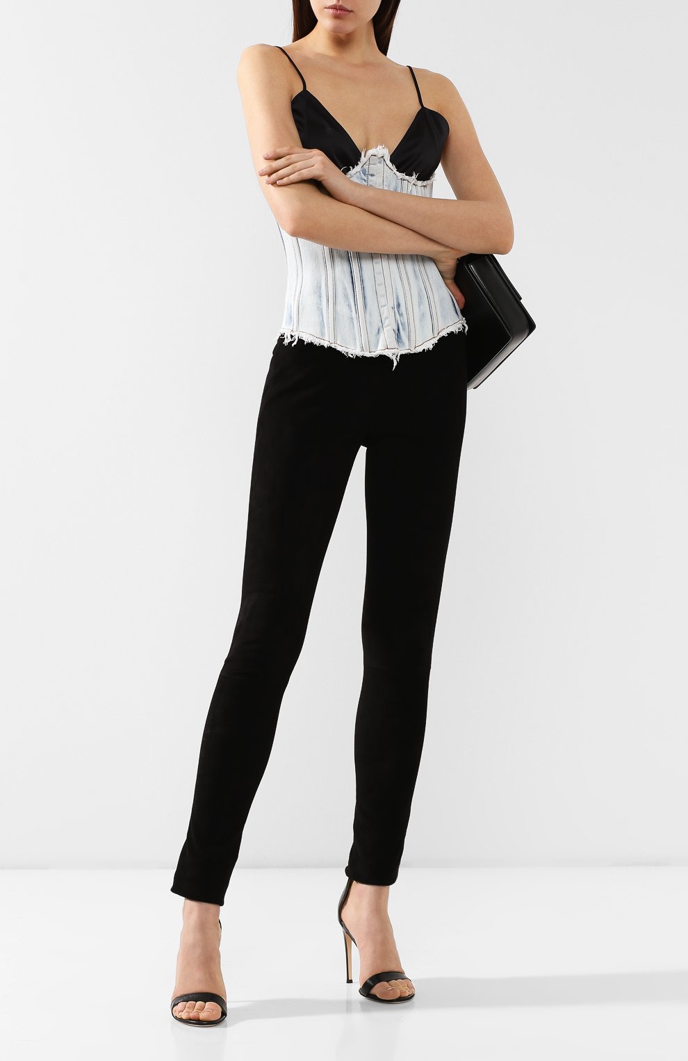 Джинсовый корсет BALMAIN, арт. RF00894/D036, фото 2