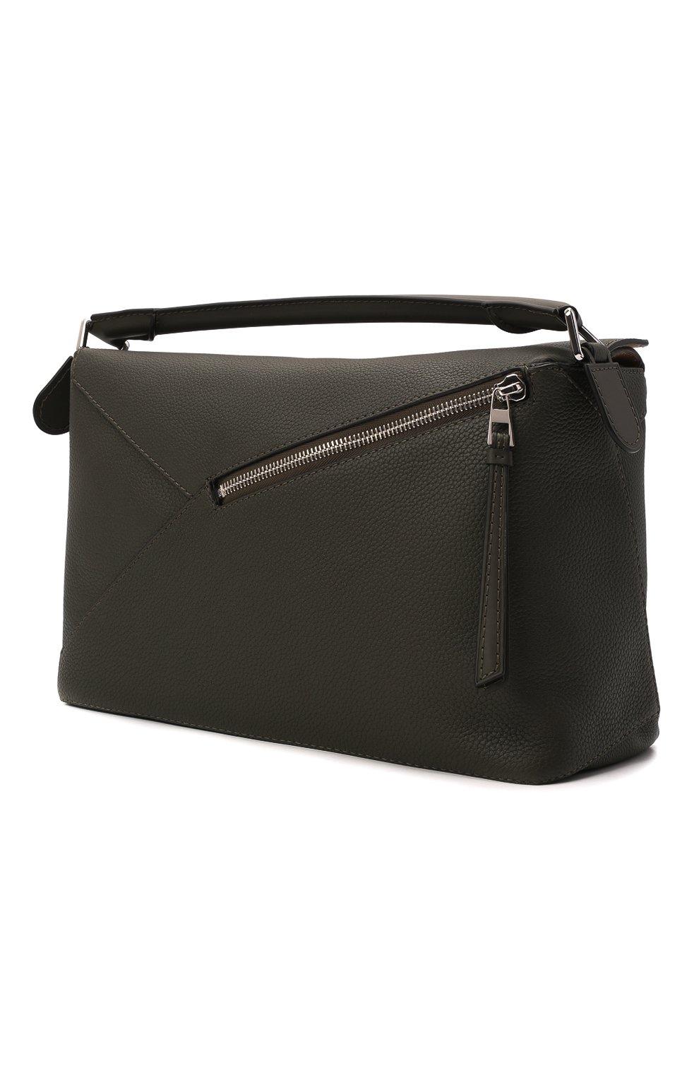 Кожаная сумка puzzle large LOEWE хаки цвета по цене 324000 руб., арт. B510140X01, фото 4 Кожаная сумка puzzle large LOEWE, арт. B510140X01, фото 4