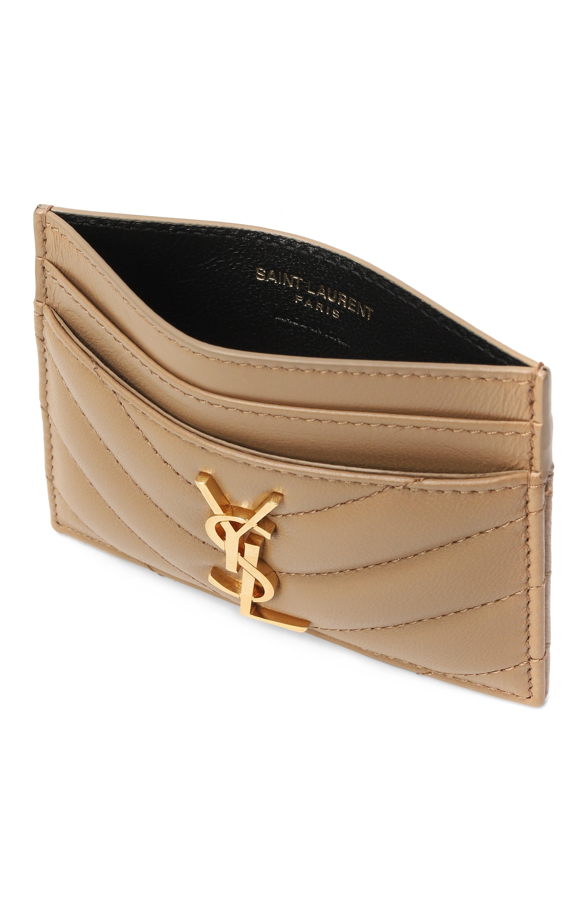 Кожаный футляр для кредитных карт SAINT LAURENT, арт. 423291/AAA44, фото 3